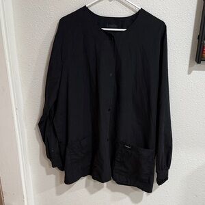 Landau Black Button-Up Cardigan